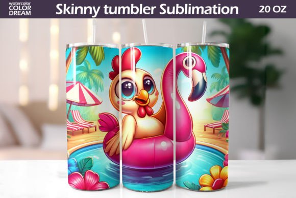 Download Funny Chicken Summer Tumbler - Summer tumbler Collection